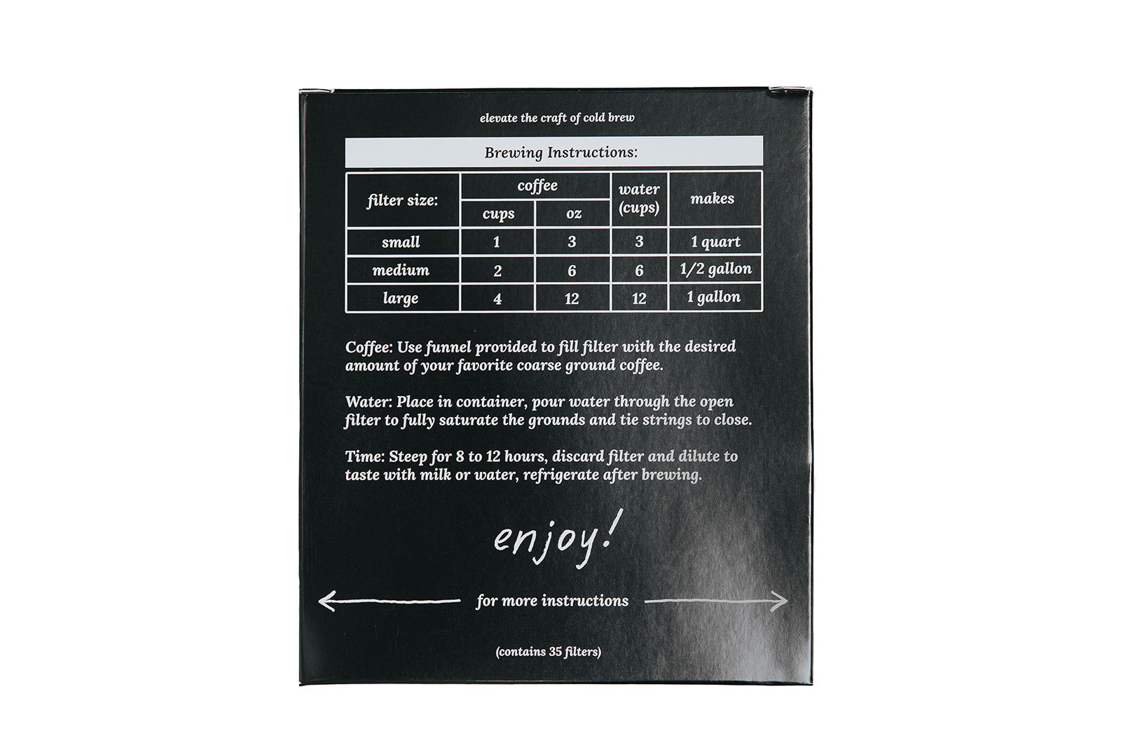 Alto Cold Brew Filter Bags